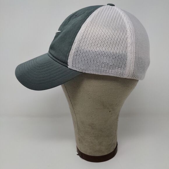 Nike Golf Hat Gray White Size S/M Mesh Back Embroidered Swoosh Logo - Picture 5 of 12